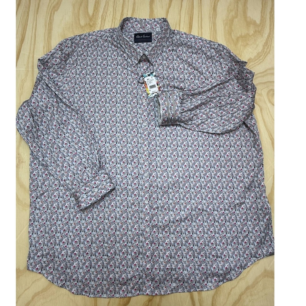 Robert Graham Medina 4XL Geometric Print Button Down Shirt Multicolor NWT